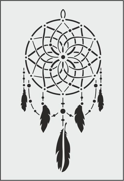 E029 - E STENCİL (25X35)