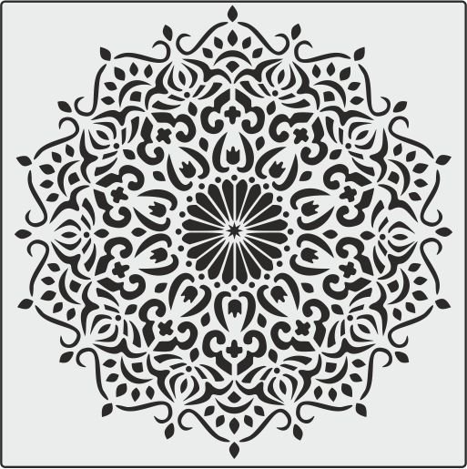 K001 - K STENCİL (25X25)
