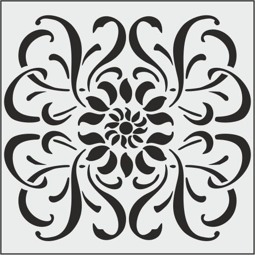 K006 - K STENCİL (25X25)
