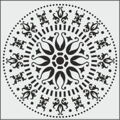 K007 - K STENCİL (25X25)