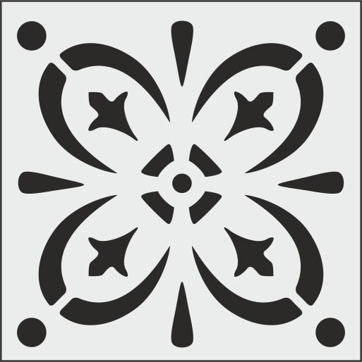 K009 - K STENCİL (25X25)