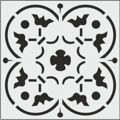 K010 - K STENCİL (25X25)