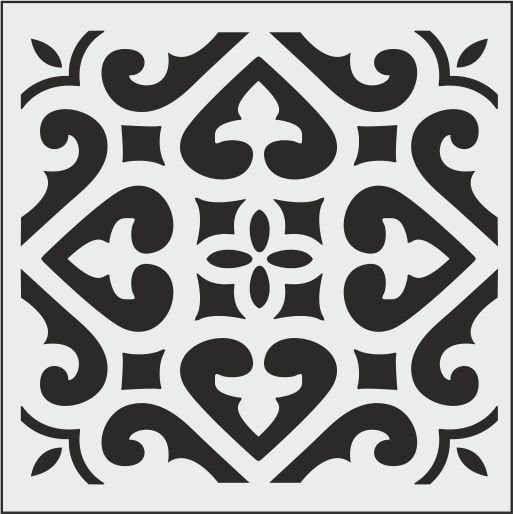 K017 - K STENCİL (25X25)