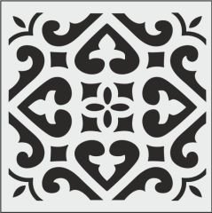 K017 - K STENCİL (25X25)