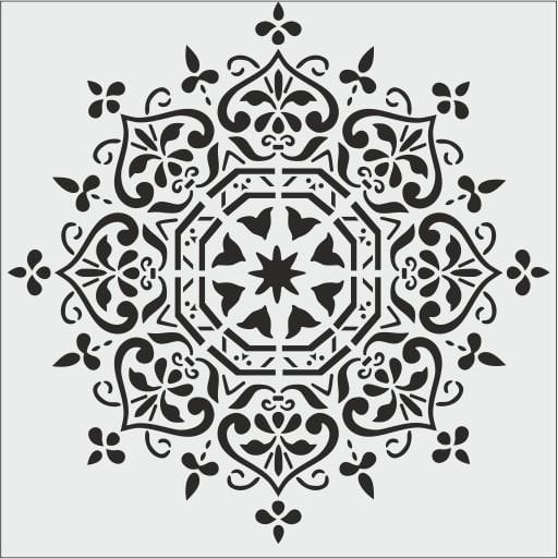 K018 - K STENCİL (25X25)