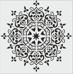 K018 - K STENCİL (25X25)
