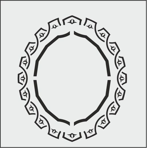 K031 - K STENCİL (25X25)