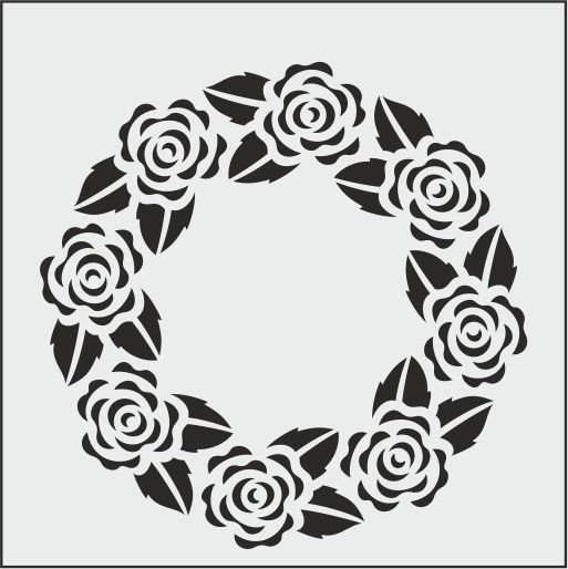 K032 - K STENCİL (25X25)