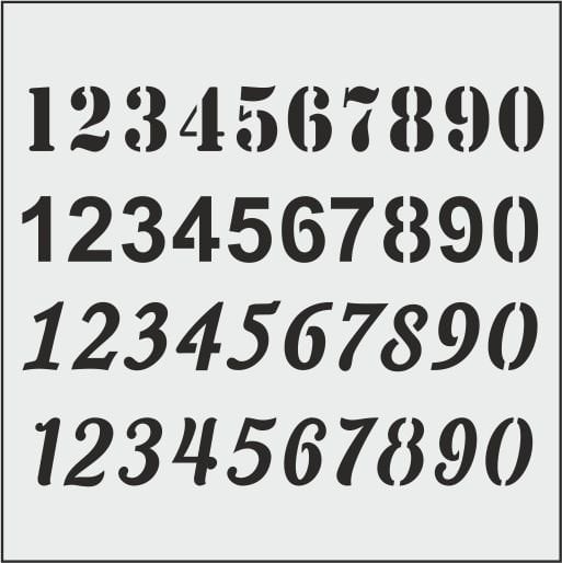 K036 - K STENCİL (25X25)