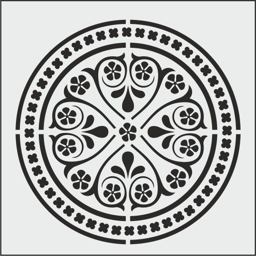 K042 - K STENCİL (25X25)