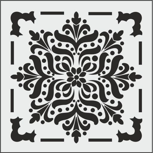 K047 - K STENCİL (25X25)