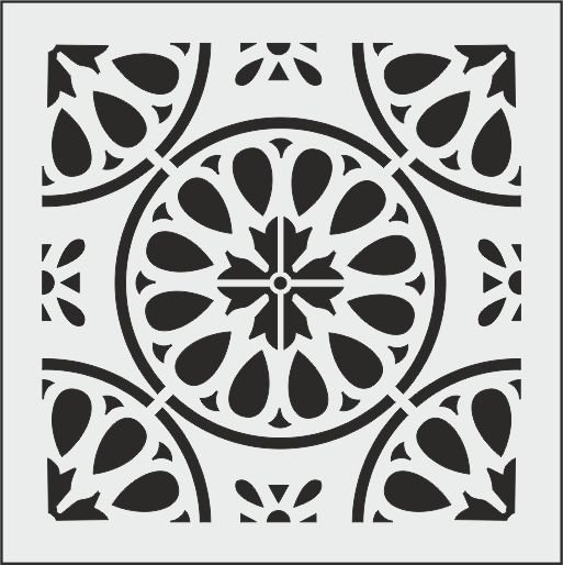 K049 - K STENCİL (25X25)
