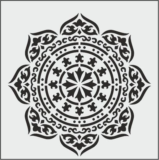 K052 - K STENCİL (25X25)