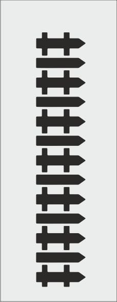 N026 - N STENCİL (10X25)