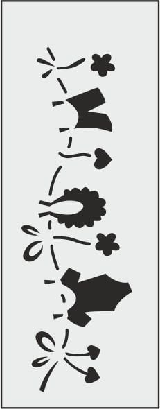 N034 - N STENCİL (10X25)