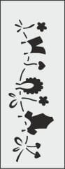 N034 - N STENCİL (10X25)