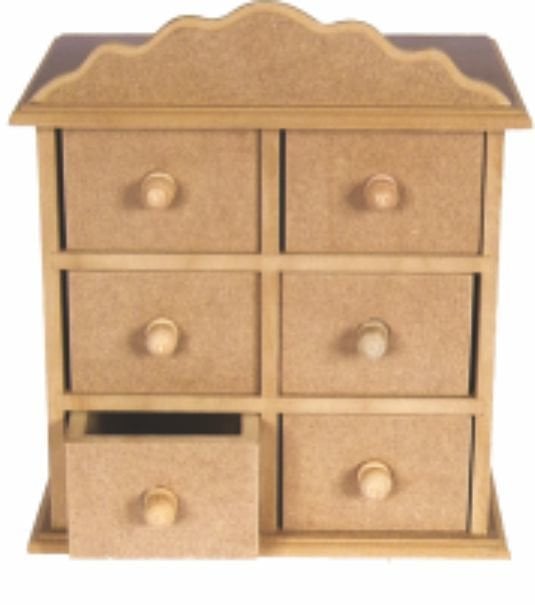 KT108 - ALTI ÇEKMECELİ KUTU