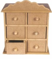 KT108 - ALTI ÇEKMECELİ KUTU