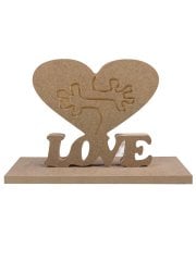 K438 - Ayaklı Kalpli Love -