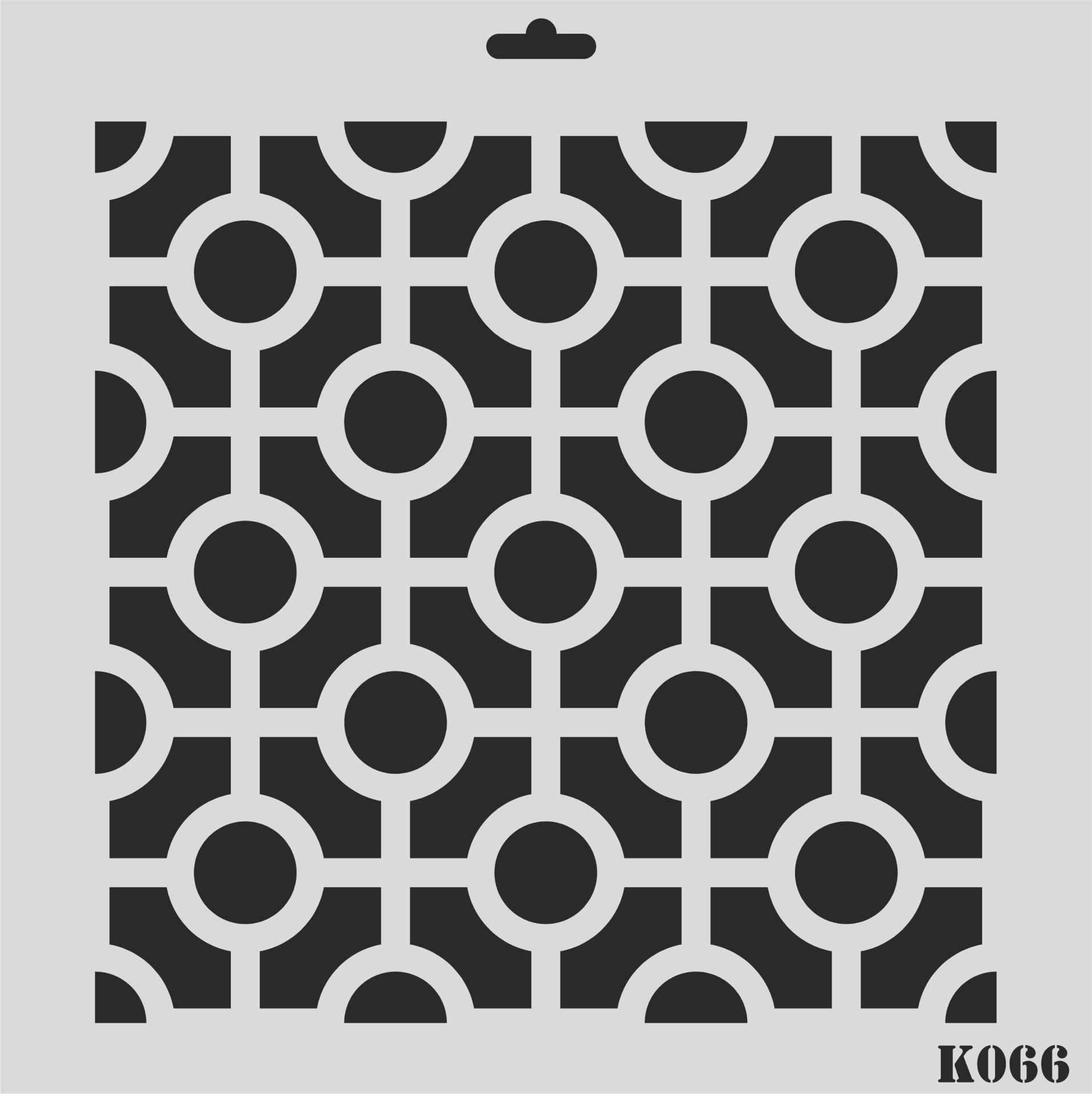 K066 - K STENCİL (25X25)